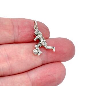Estate Sterling Silver 925 Soccer Player Charm